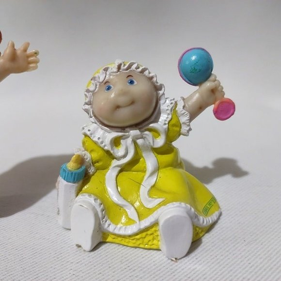 VTG Cabbage Patch Kids pvc rubber plastic lot 2 bath time Beth & yellow baby - Picture 5 of 6